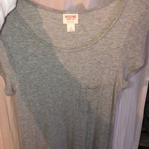 Plain gray t shirt dress